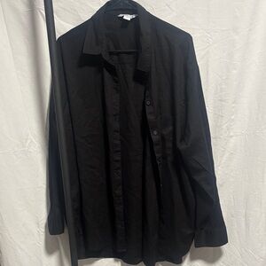 Classic Black Button-Up Shirt